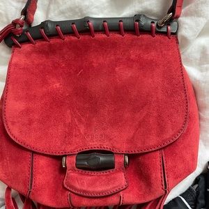 Gucci Nouveau Suede Fringe Crossbody